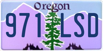 OR license plate 971LSD