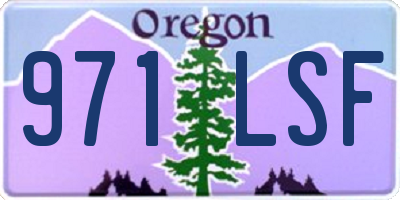 OR license plate 971LSF