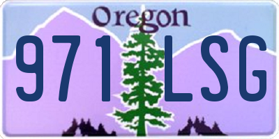 OR license plate 971LSG