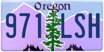 OR license plate 971LSH