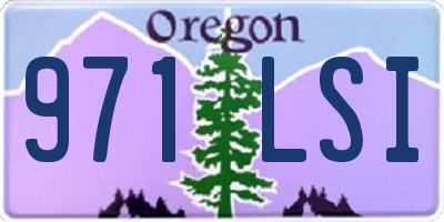 OR license plate 971LSI