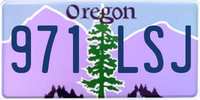 OR license plate 971LSJ