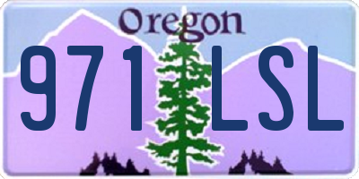 OR license plate 971LSL