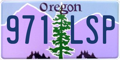 OR license plate 971LSP