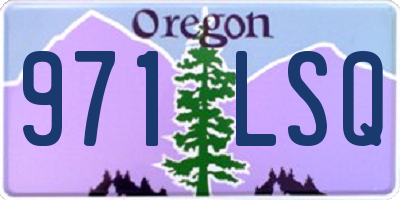 OR license plate 971LSQ