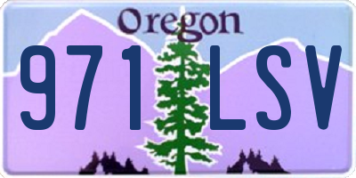 OR license plate 971LSV