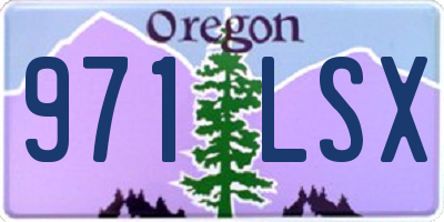 OR license plate 971LSX