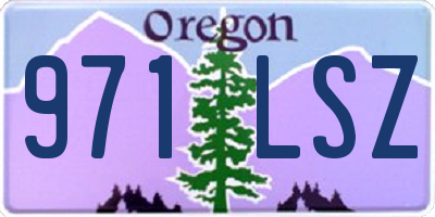 OR license plate 971LSZ