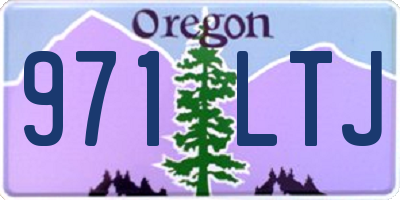 OR license plate 971LTJ