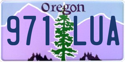 OR license plate 971LUA
