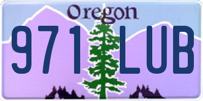 OR license plate 971LUB