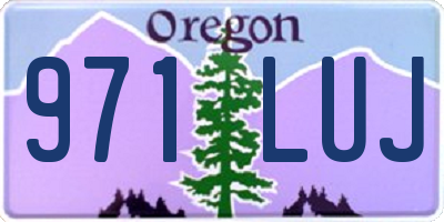 OR license plate 971LUJ