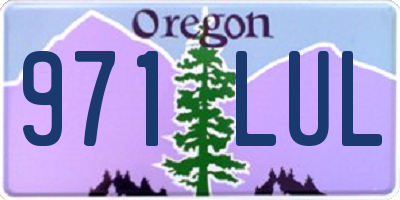 OR license plate 971LUL