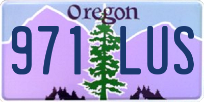 OR license plate 971LUS