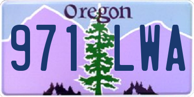 OR license plate 971LWA