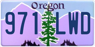 OR license plate 971LWD