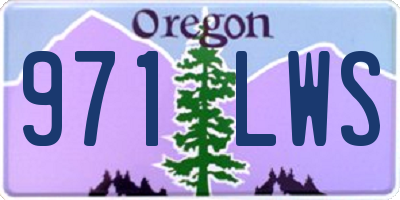 OR license plate 971LWS