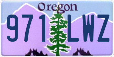 OR license plate 971LWZ