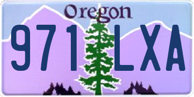 OR license plate 971LXA