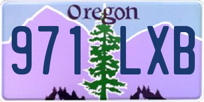 OR license plate 971LXB