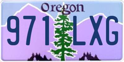 OR license plate 971LXG