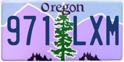 OR license plate 971LXM