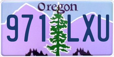 OR license plate 971LXU