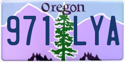 OR license plate 971LYA