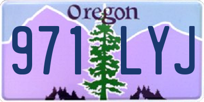 OR license plate 971LYJ