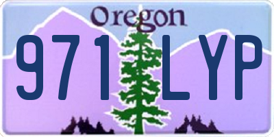 OR license plate 971LYP