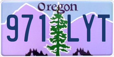 OR license plate 971LYT