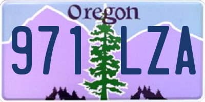 OR license plate 971LZA