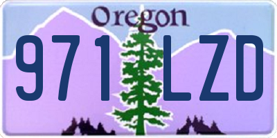 OR license plate 971LZD