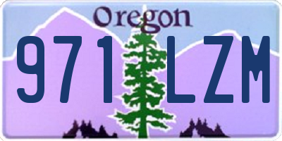 OR license plate 971LZM