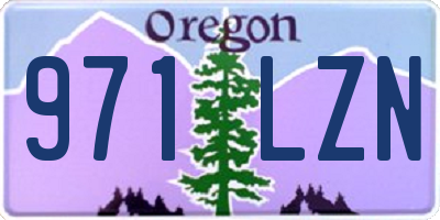 OR license plate 971LZN