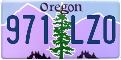 OR license plate 971LZO