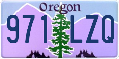 OR license plate 971LZQ