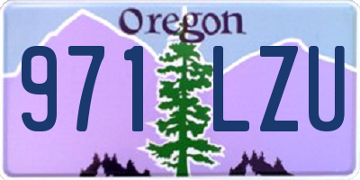 OR license plate 971LZU