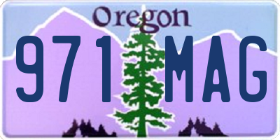 OR license plate 971MAG
