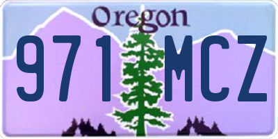 OR license plate 971MCZ