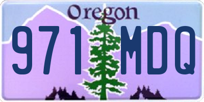OR license plate 971MDQ
