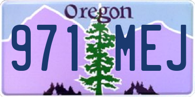 OR license plate 971MEJ