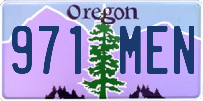 OR license plate 971MEN