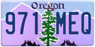 OR license plate 971MEQ