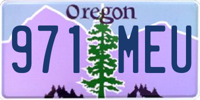 OR license plate 971MEU