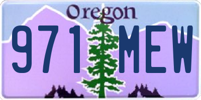 OR license plate 971MEW