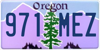 OR license plate 971MEZ