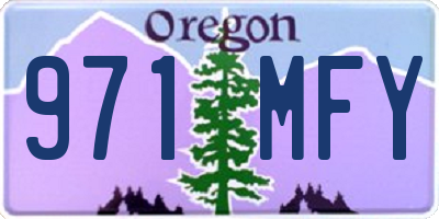 OR license plate 971MFY