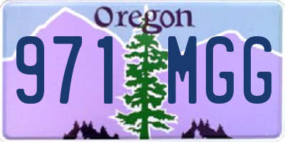 OR license plate 971MGG