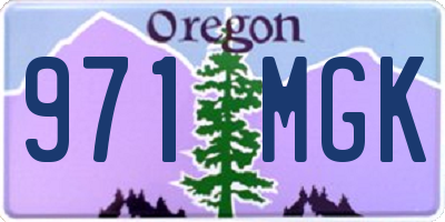 OR license plate 971MGK